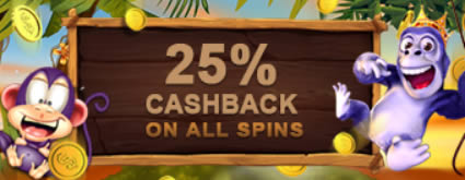 video slots casino 25% cashback
